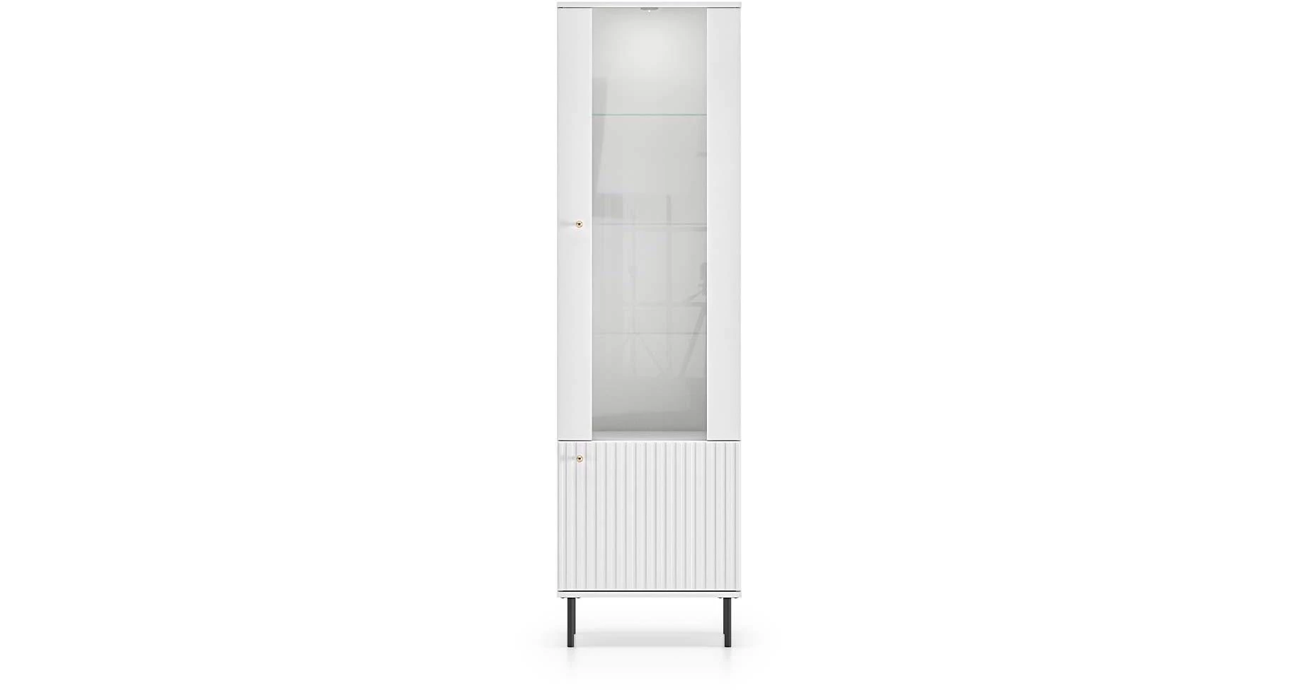 Tala uska vitrina 55x40x190 cm bela