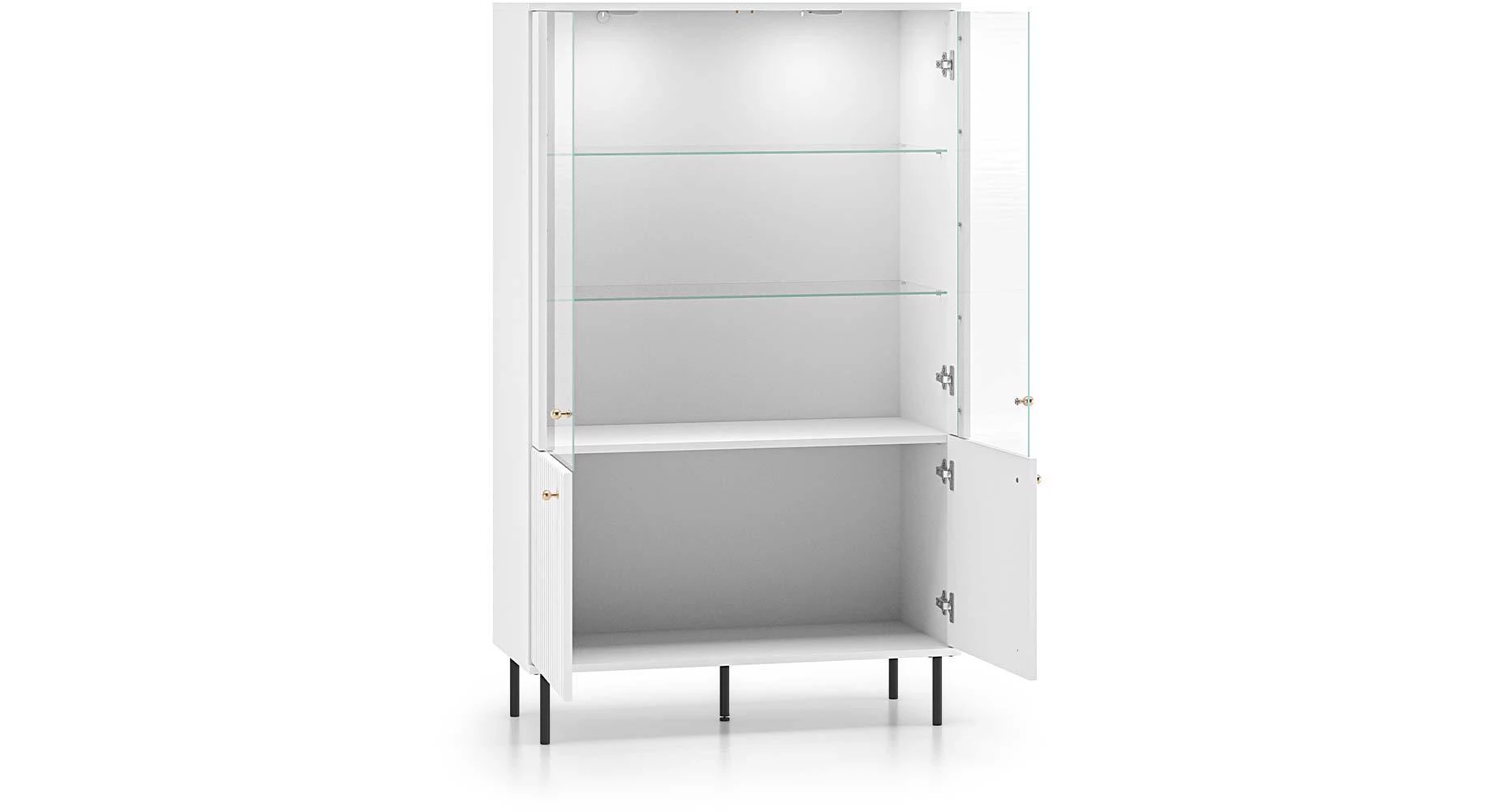Tala vitrina 92x40x151 cm bela