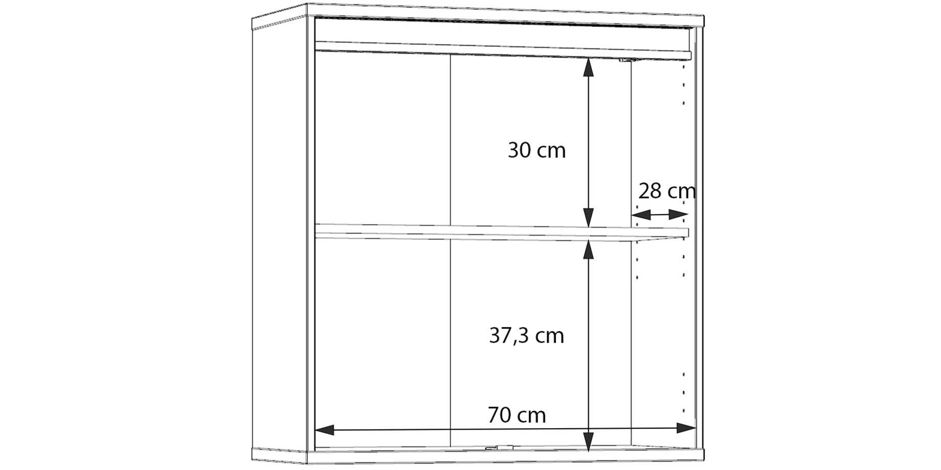 Mimatte viseći ormarić sa rasvetom 73x33x78 cm kašmir