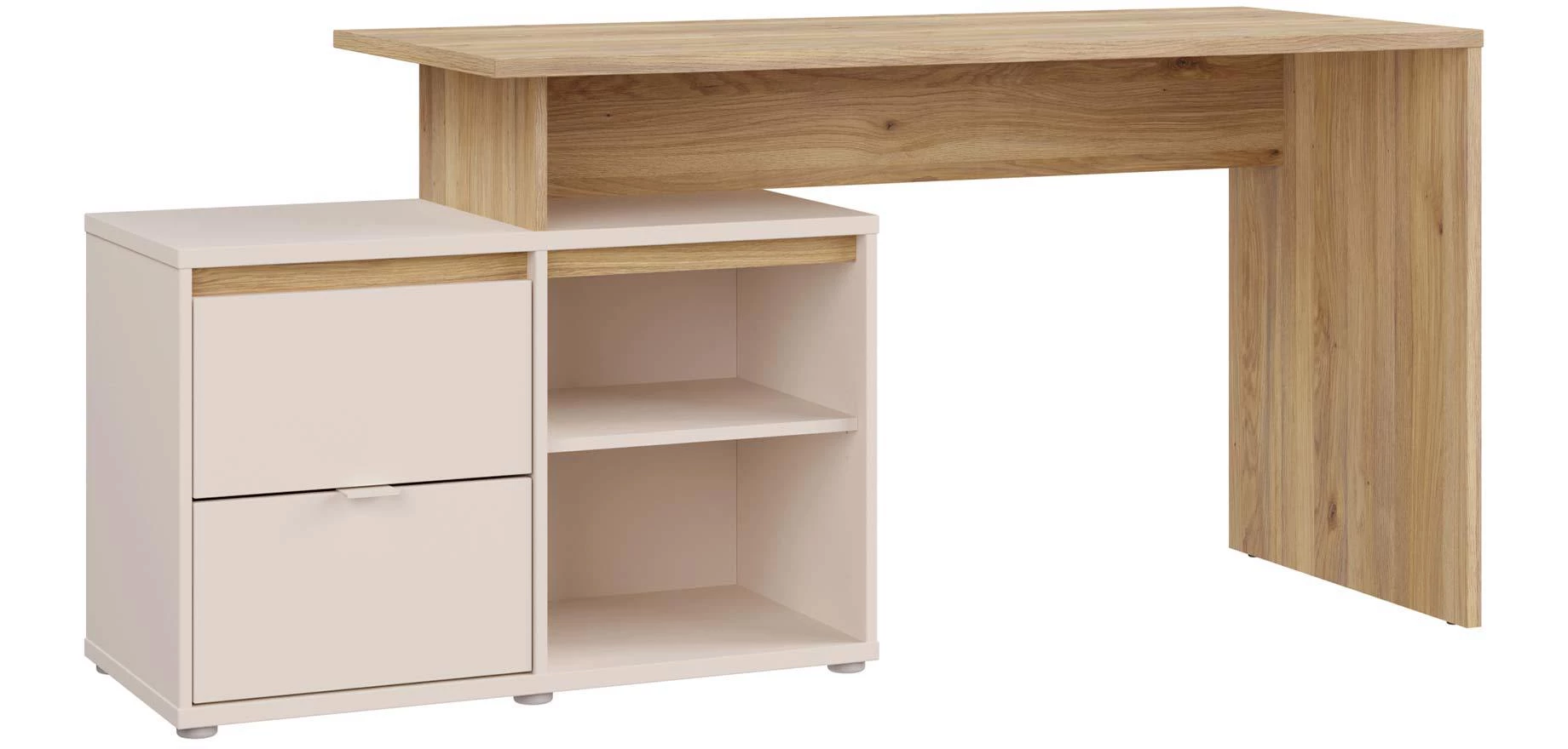 Mimatte radni stol 163.2x60x74.9 kašmir/natur
