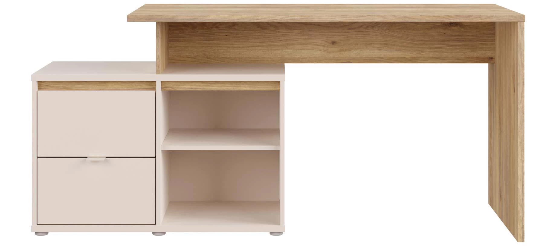 Mimatte radni stol 163.2x60x74.9 kašmir/natur
