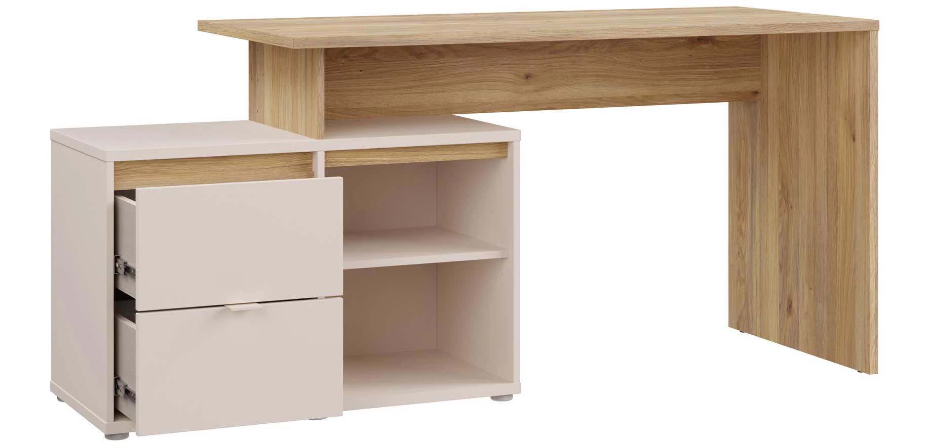 Mimatte radni stol 163.2x60x74.9 kašmir/natur