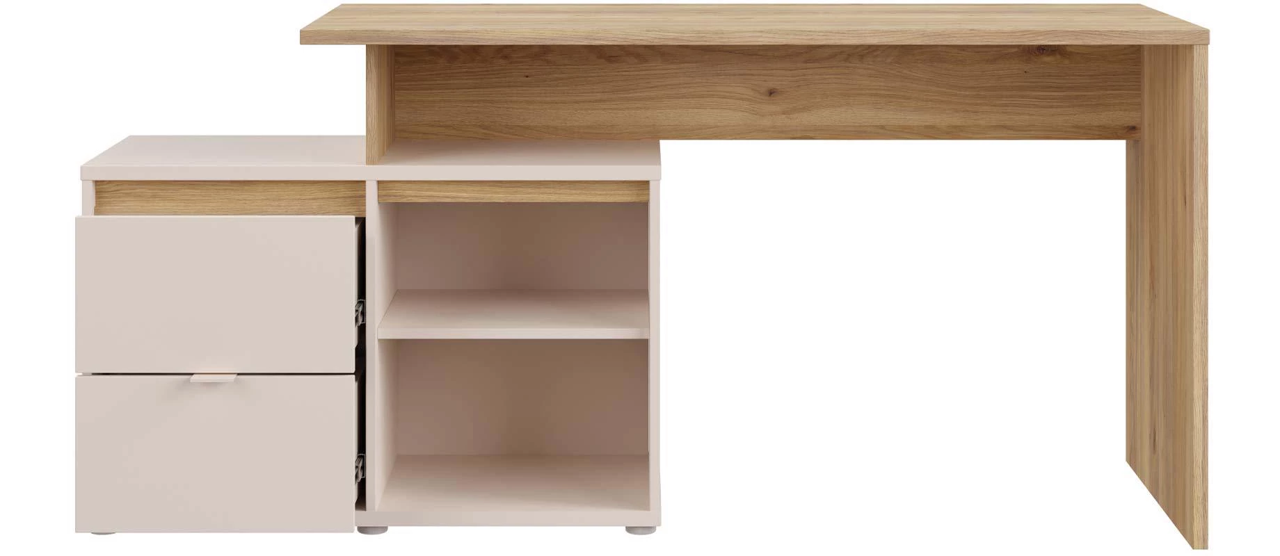 Mimatte radni stol 163.2x60x74.9 kašmir/natur