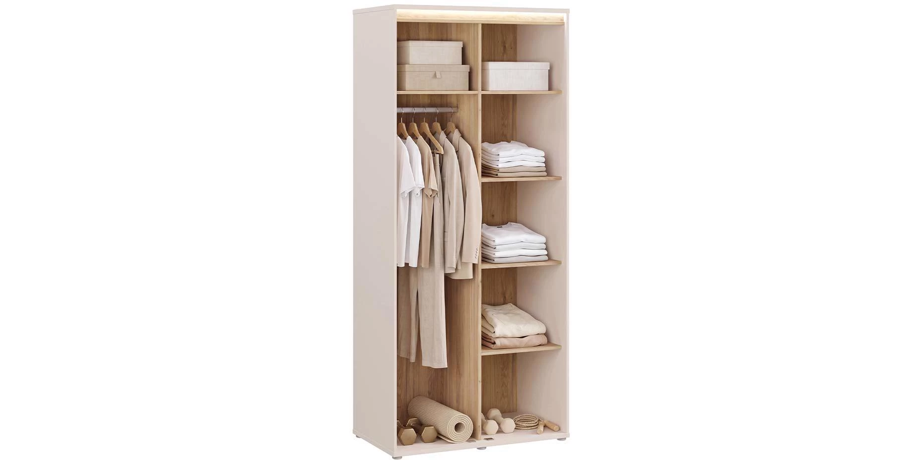 Mimatte ormar sa rasvetom 93x52x211 cm kašmir