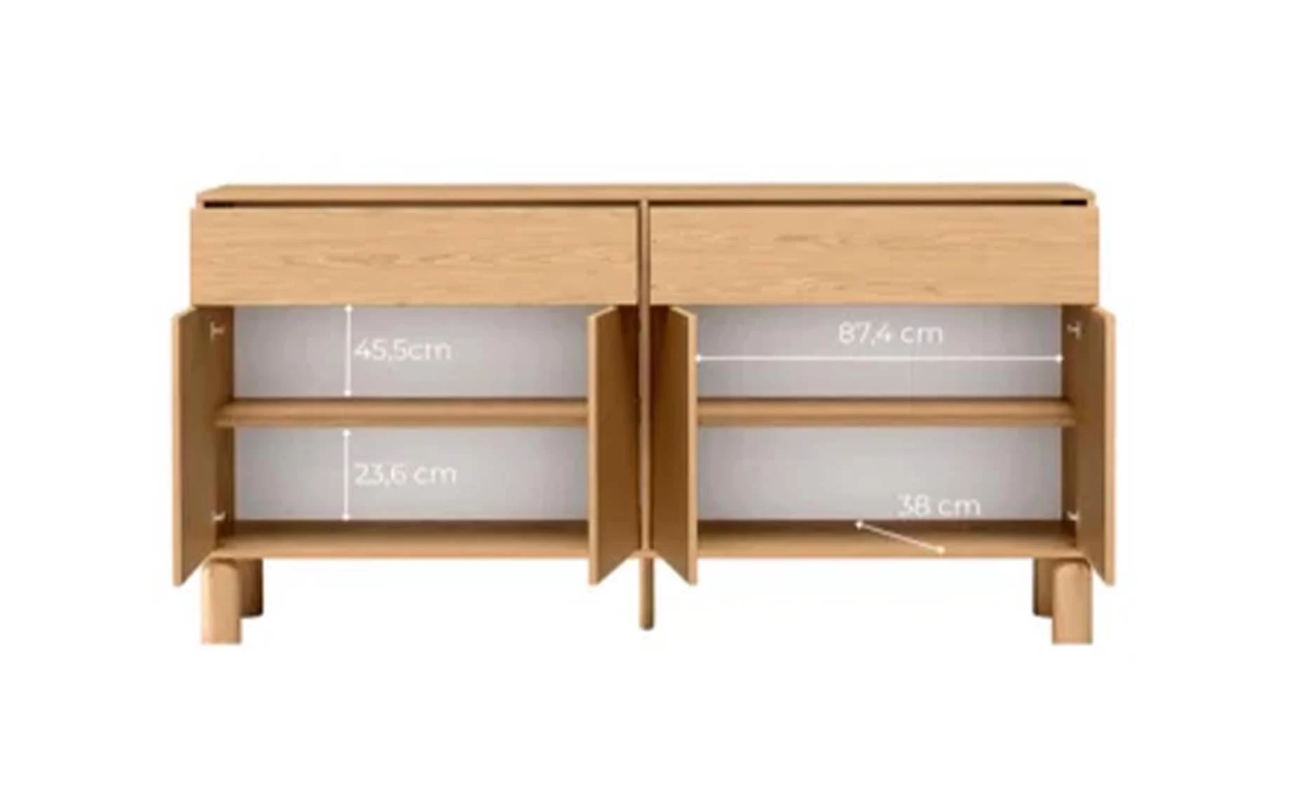 Sanden komoda 180x40x91 cm natur