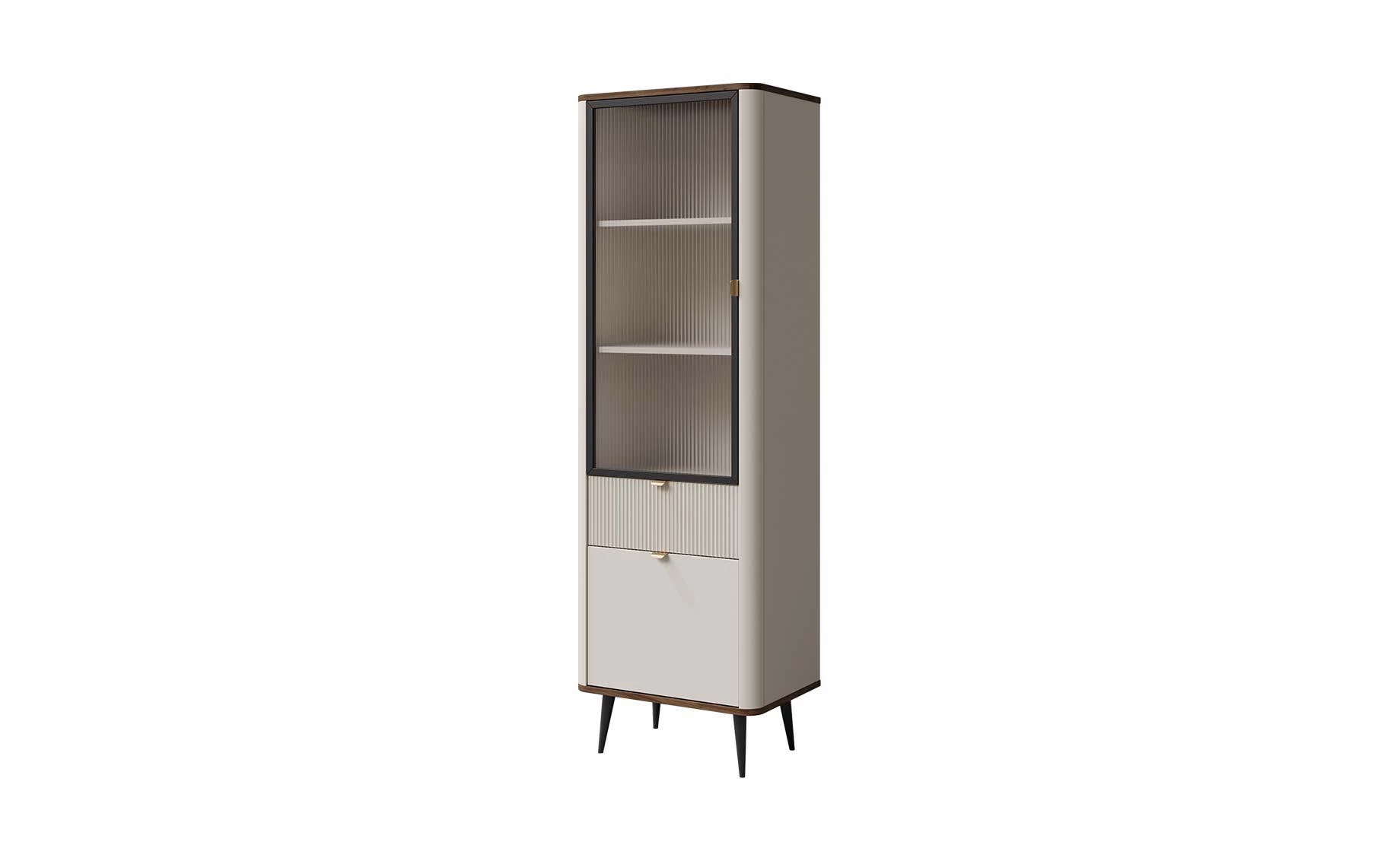Marly uska vitrina 60x40x191 cm bež/orah