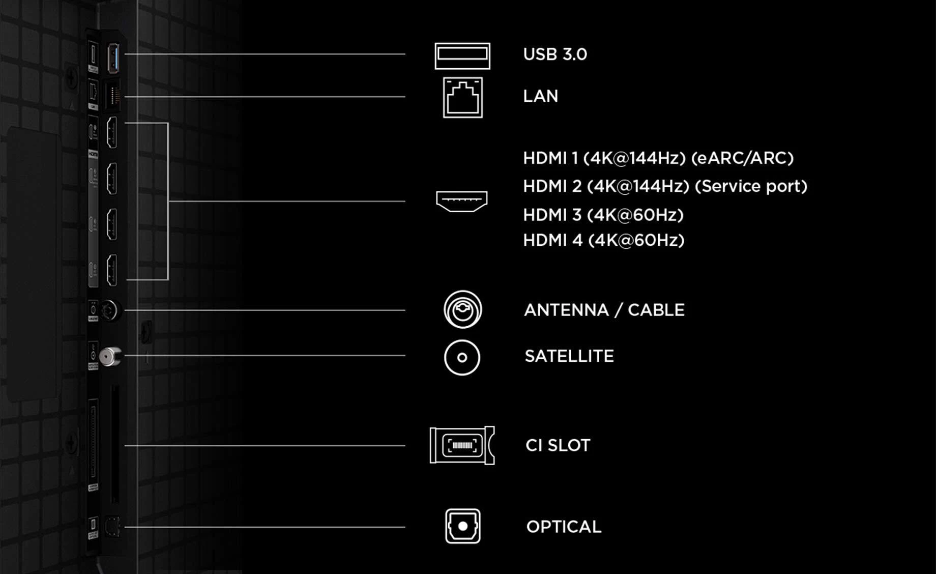 TCL 98P8L 98"(248cm) 4K UHD QD-Mini LED Google TV