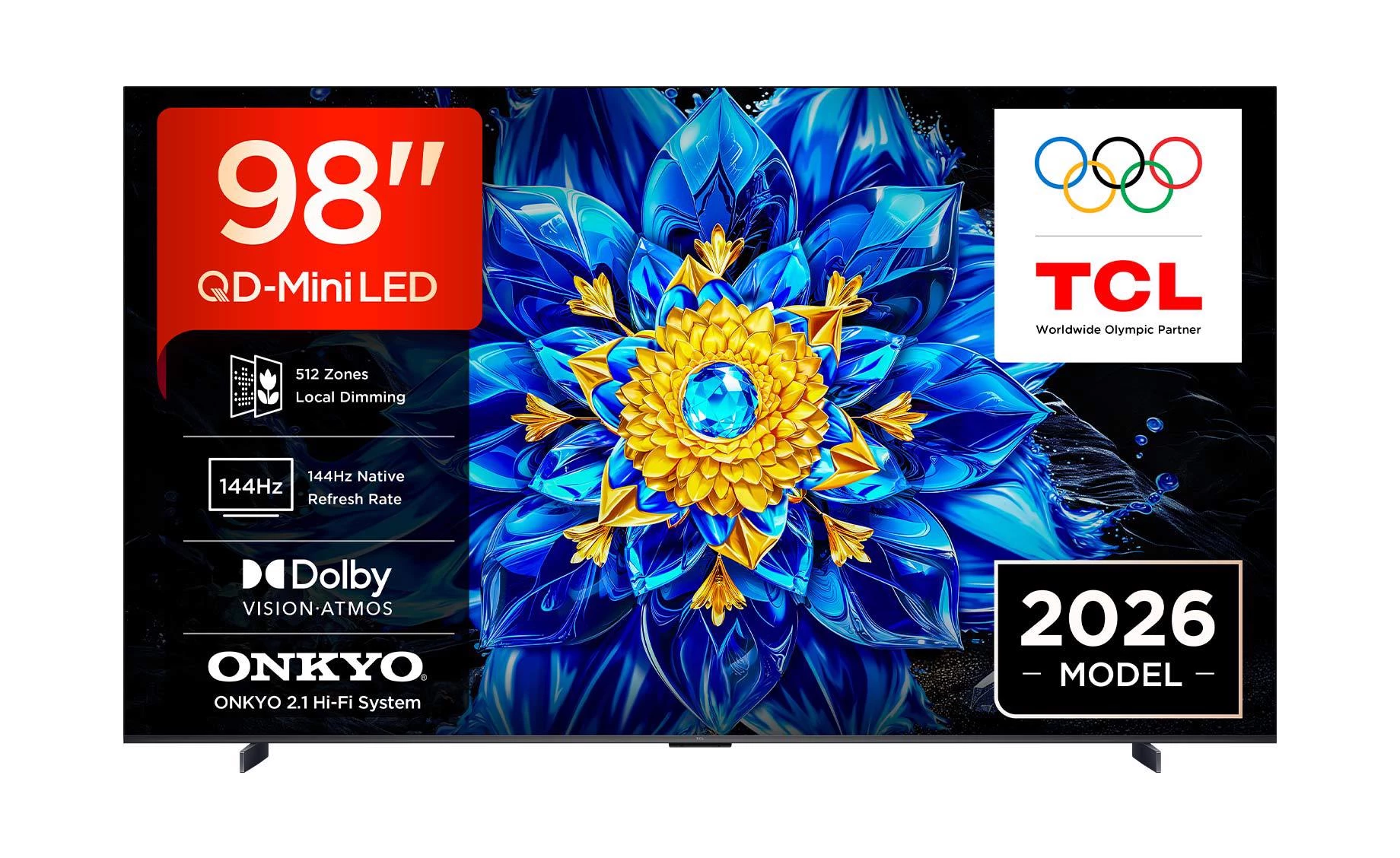 TCL 98P8L 98"(248cm) 4K UHD QD-Mini LED Google TV
