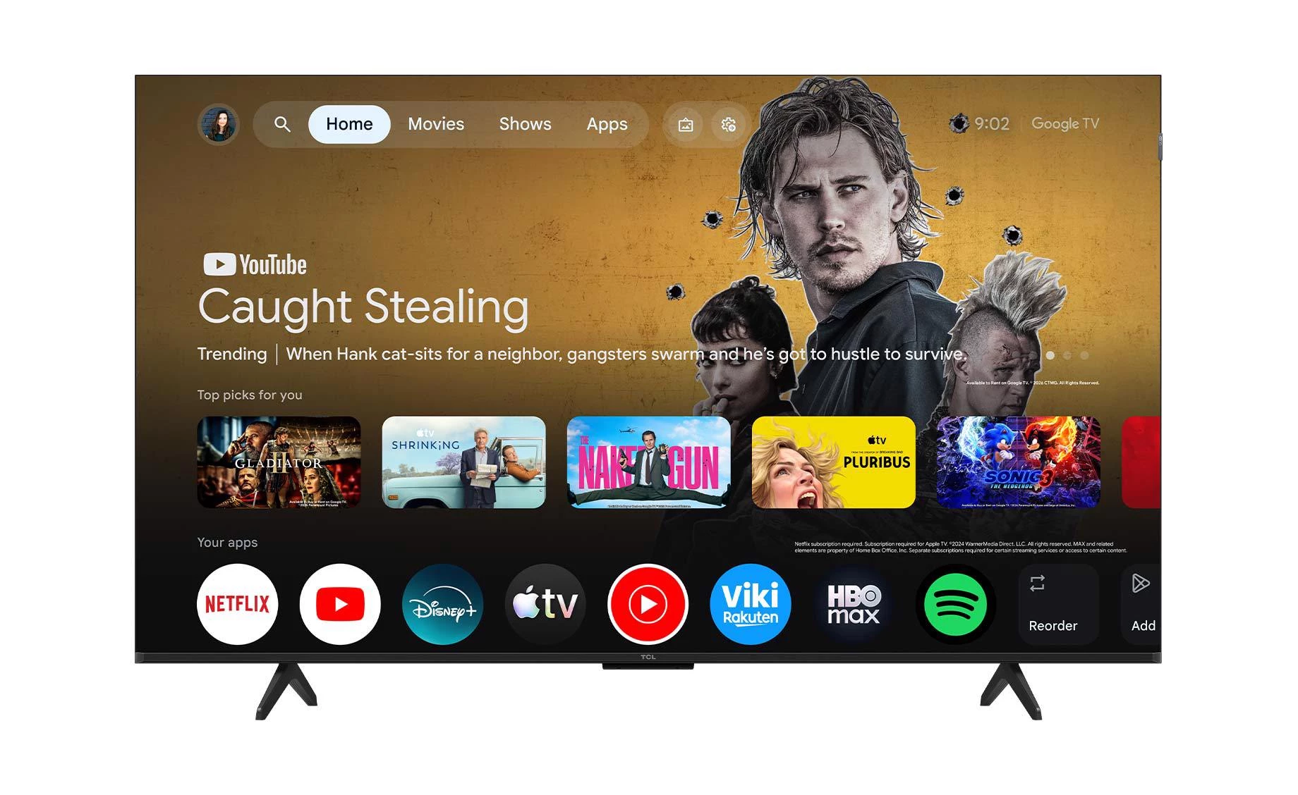 TCL 55P7L 55"(139cm) 4K UHD QLED Google TV