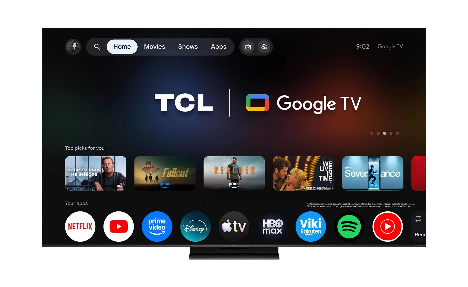 TCL 85C7L 85"(215cm) 4K UHD SQD-Mini LED Google TV