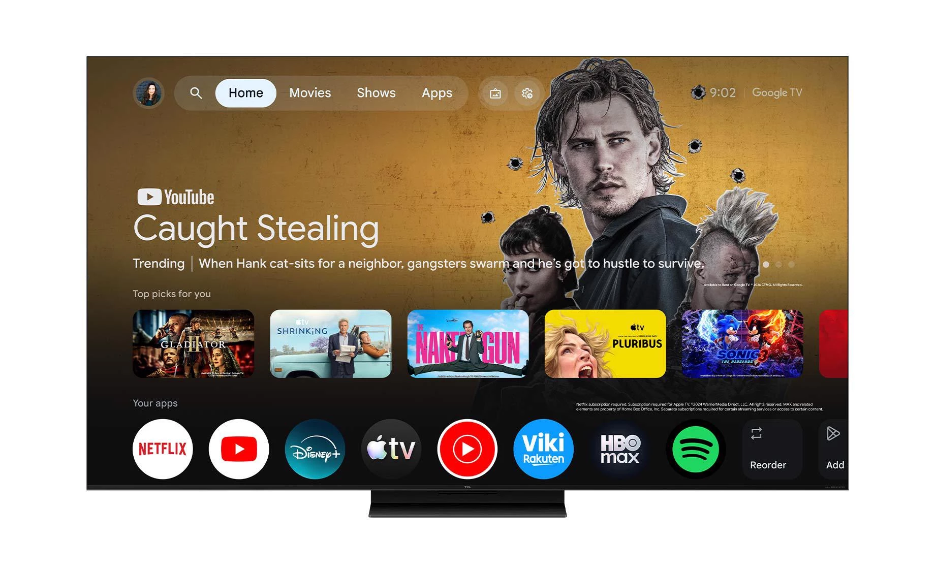 TCL 55C8L 55"(139cm) 4K UHD SQD-Mini LED Google TV