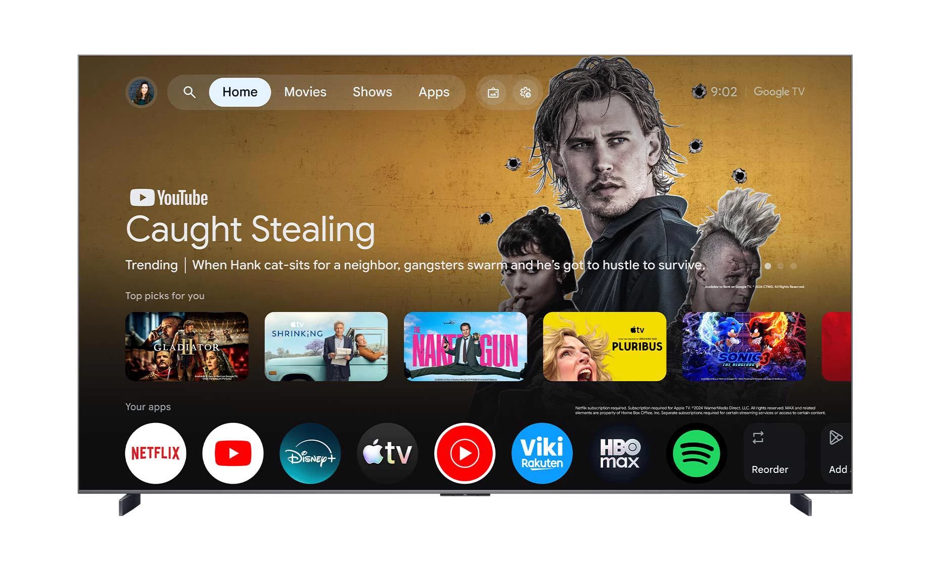 TCL 98C8L (98"/248cm) 4K UHD SQD-Mini LED 144Hz Google TV smart TV