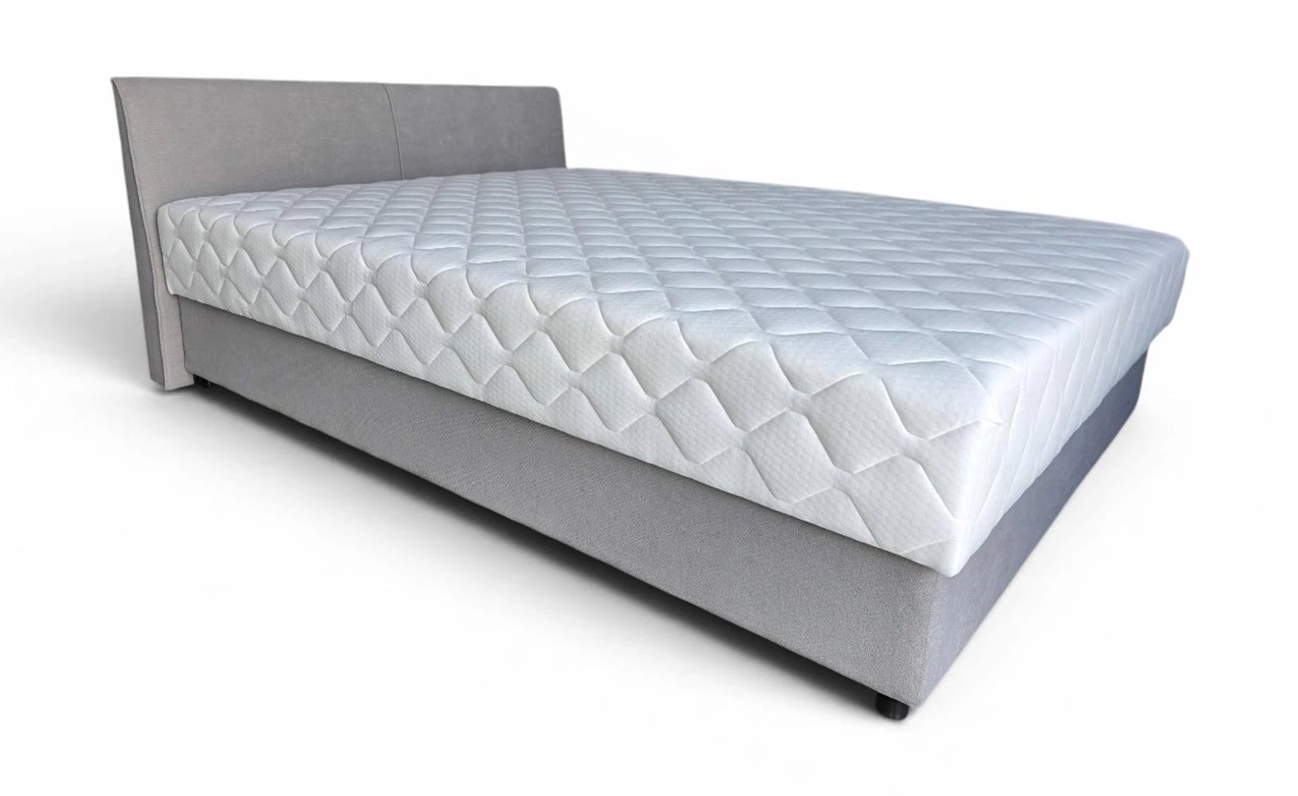 Yuma krevet sa prostorom za odlaganje 165x214x82 cm sivi