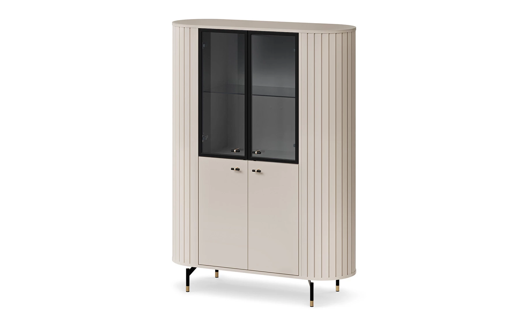 Zante vitrina 112,3x40x155 cm kašmir