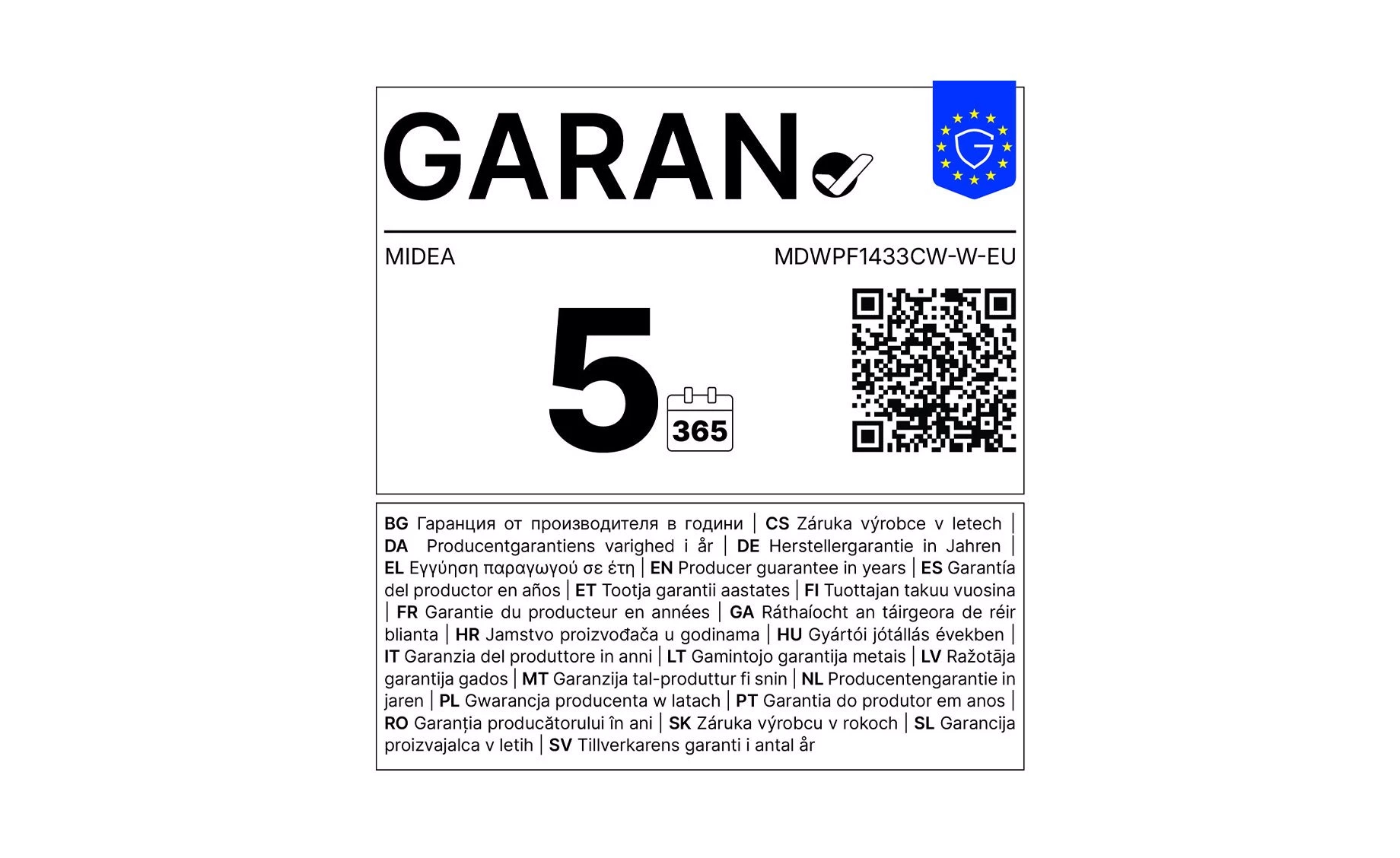 Midea MDWPF1433CW-W-EU perilica posuđa