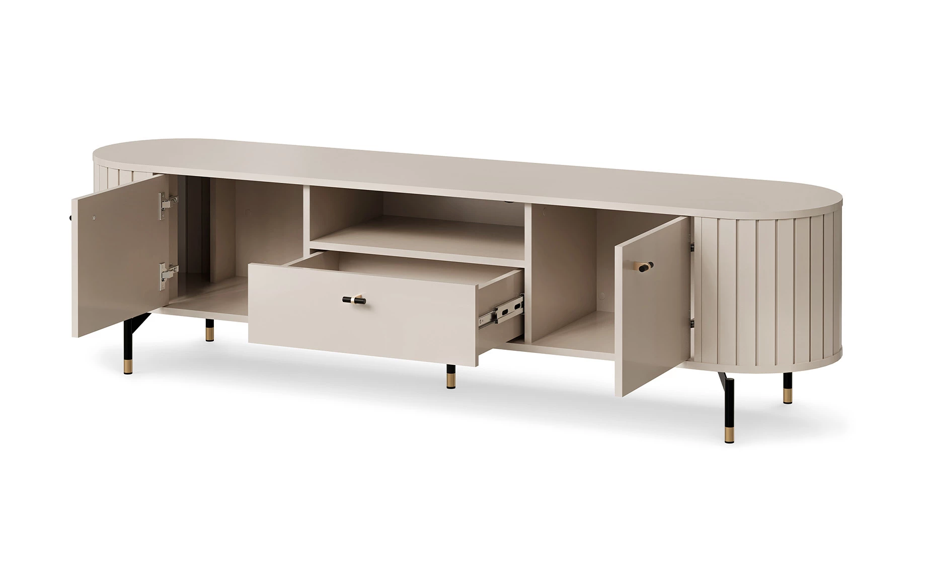 Zante TV komoda 180,1x40x49 cm kašmir