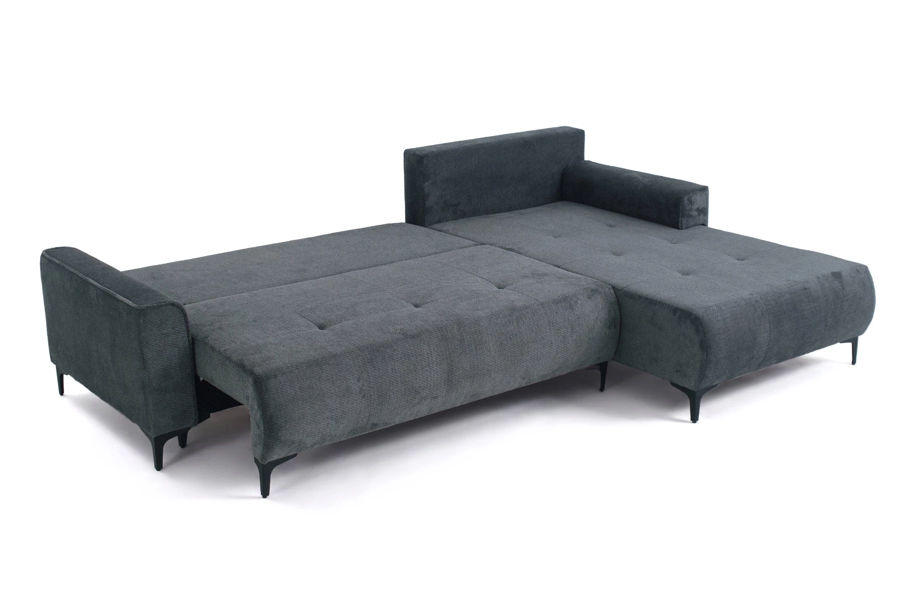 Primero ugaona garnitura sa ležajem 280x190x88 cm tamno siva univerzalna