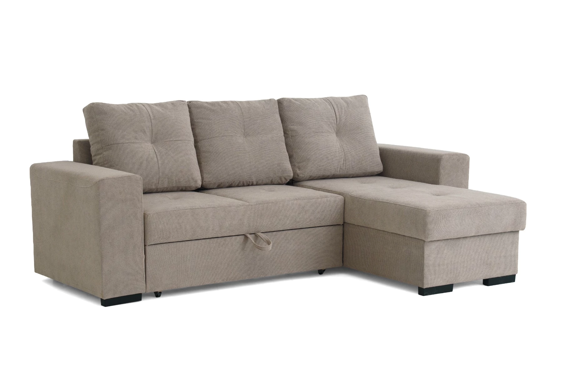 Adora ugaona garnitura sa ležajem 225x145x90 cm bež univerzalna