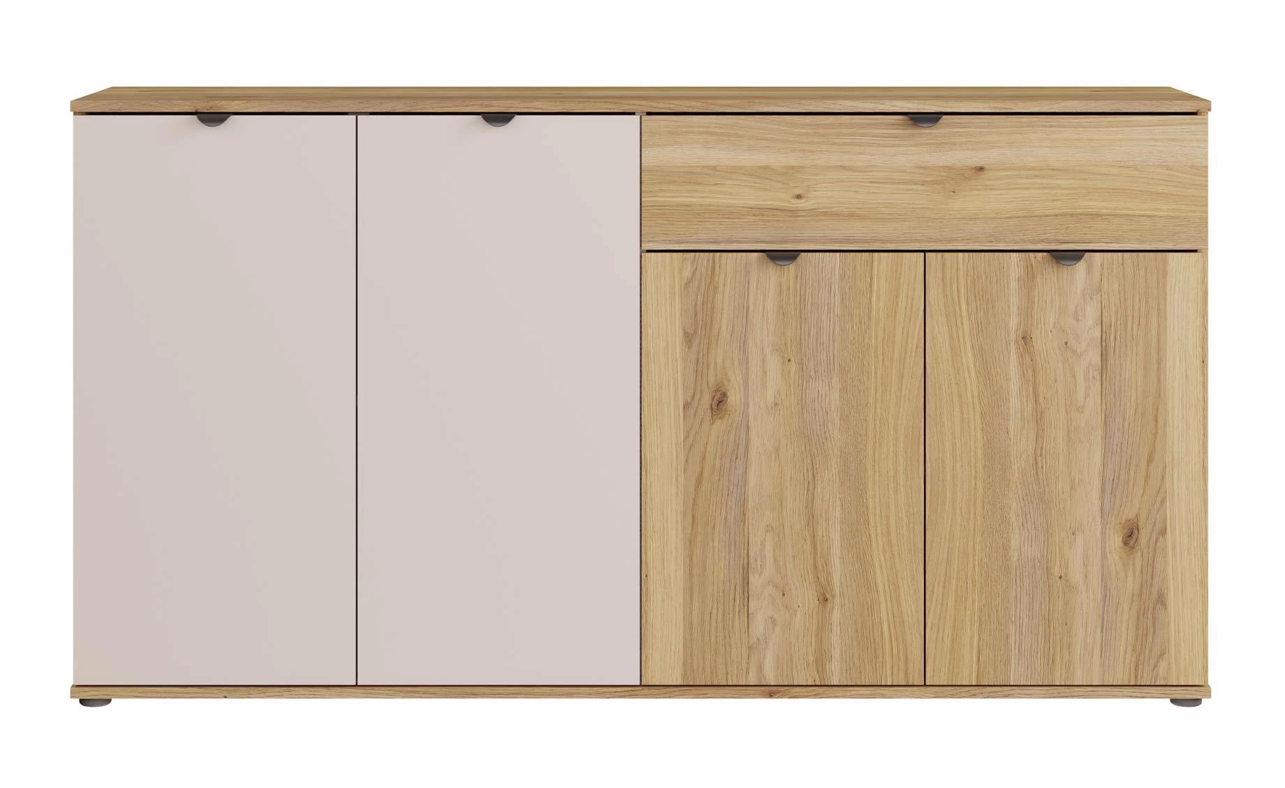 Sumica komoda 159,3x34,8x84 cm mauvella hrast/pesak