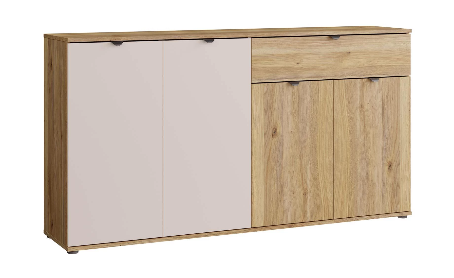 Sumica komoda 159,3x34,8x84 cm mauvella hrast/pesak