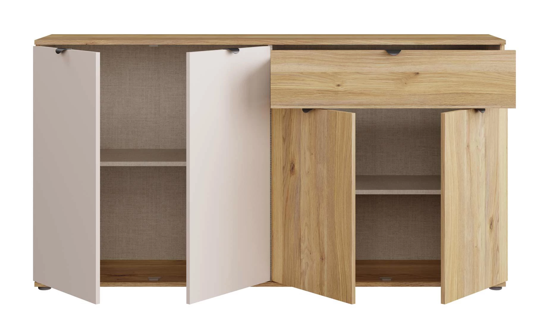 Sumica komoda 159,3x34,8x84 cm mauvella hrast/pesak