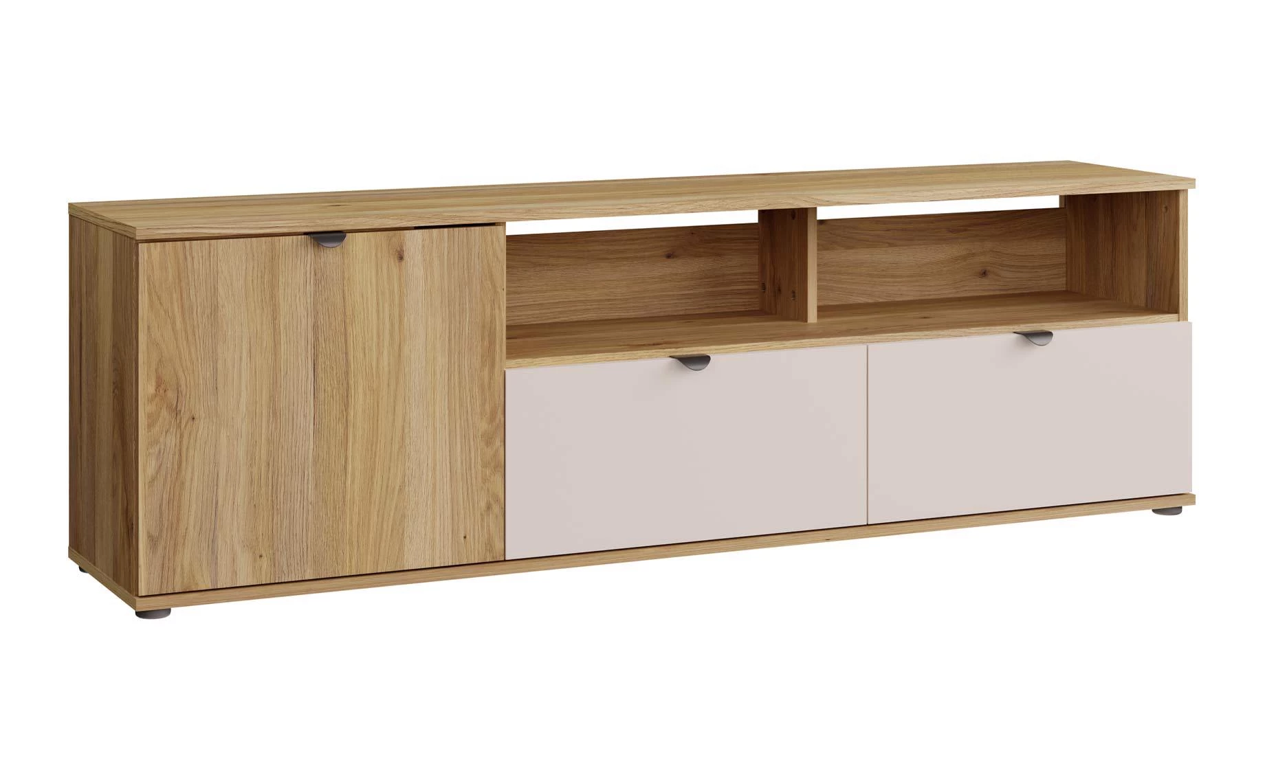 Sumica TV komoda 159,6x34,8x49,7 cm mauvella hrast/pesak