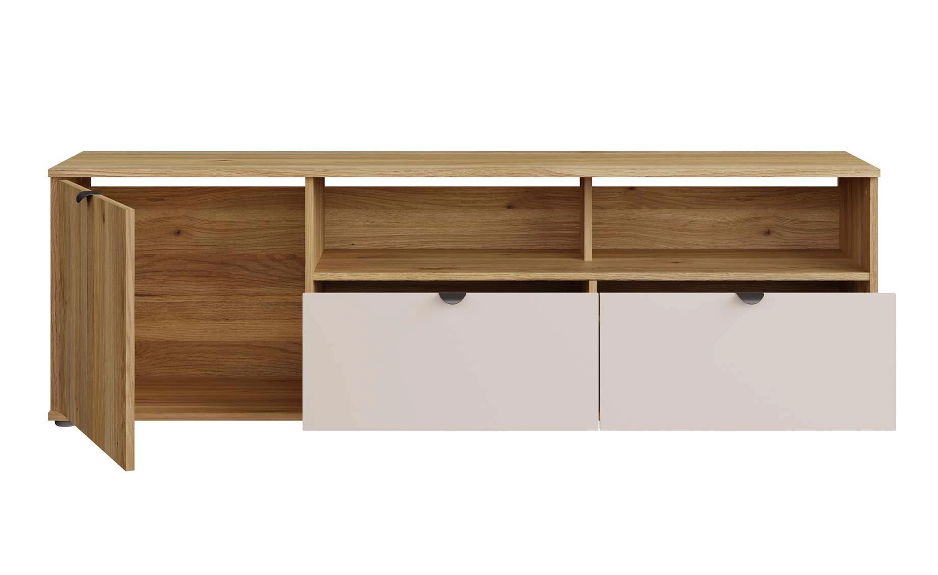 Sumica TV komoda 159,6x34,8x49,7 cm mauvella hrast/pesak