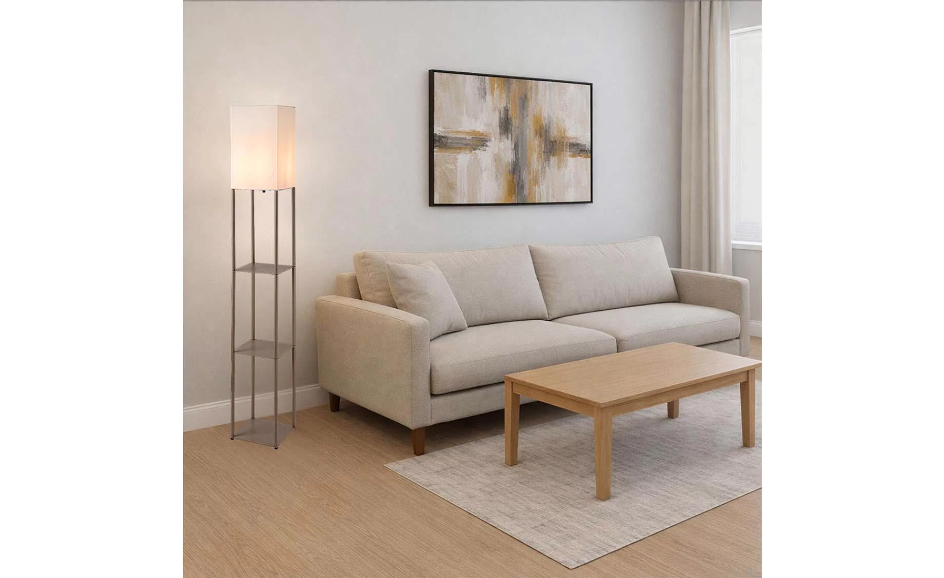 Podna lampa Bronn bež