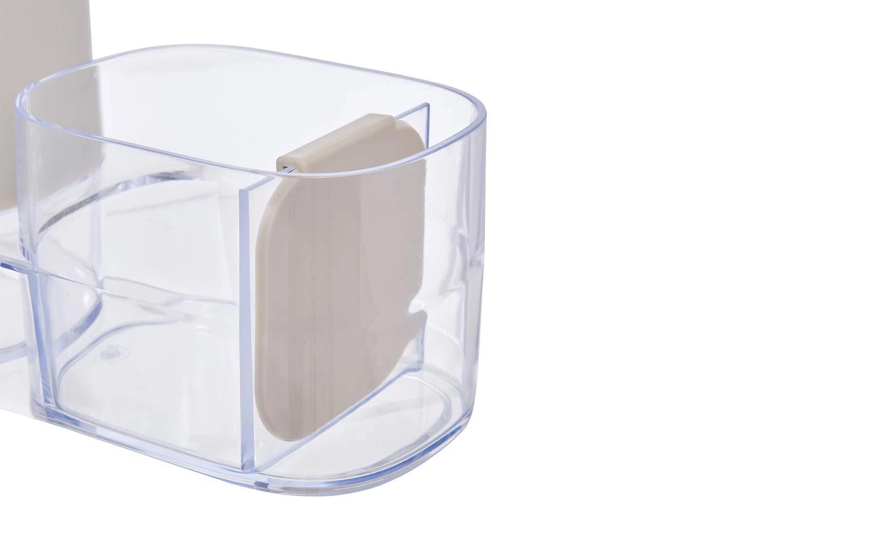 Dispenzer za sapun sa posudom za sudoperu Poly 19 cm sivi