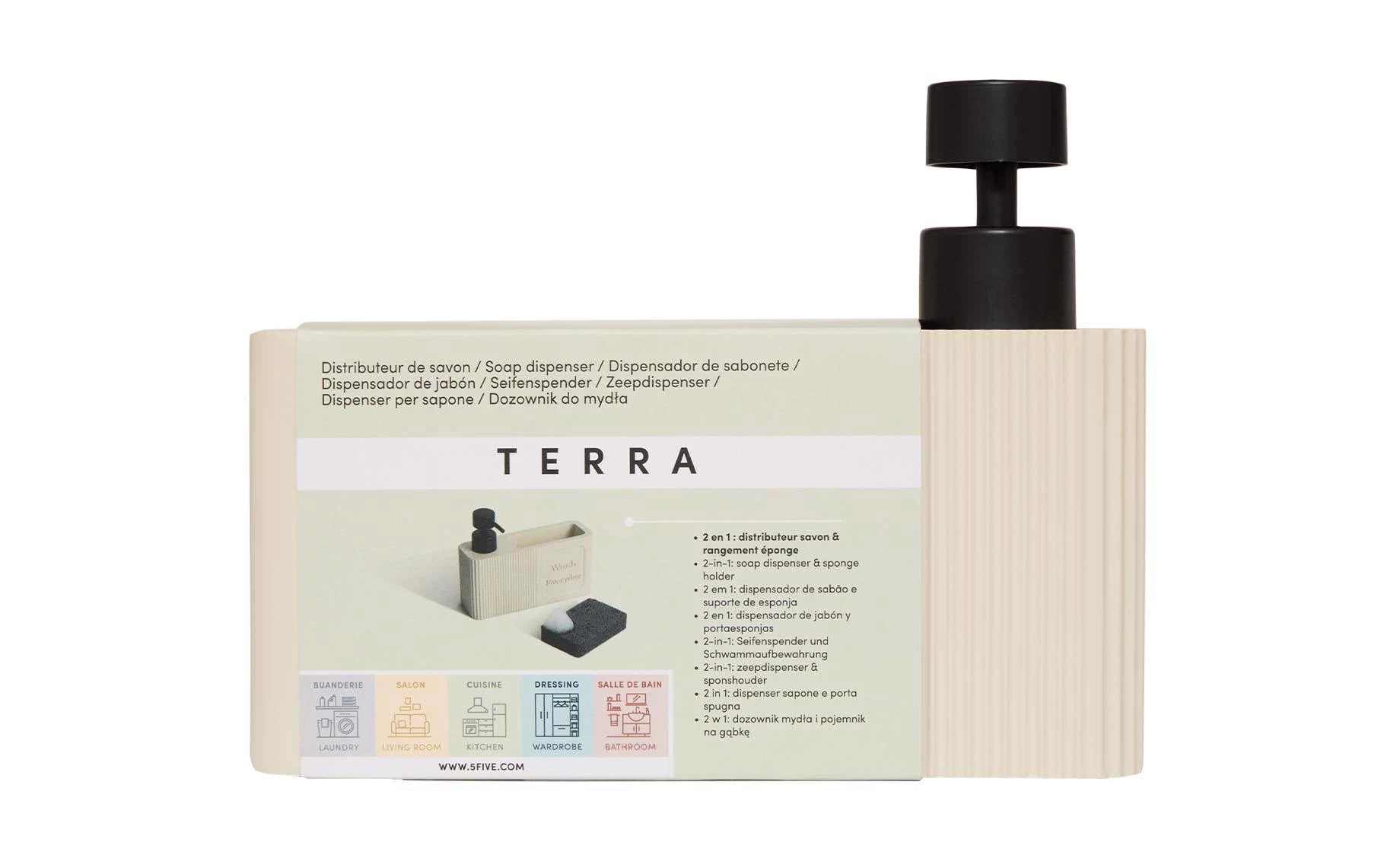 Dispenzer za sapun sa sunđerom Terra 0,25 l