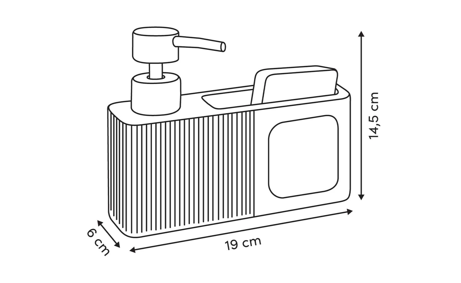 Dispenzer za sapun sa sunđerom Terra 0,25 l