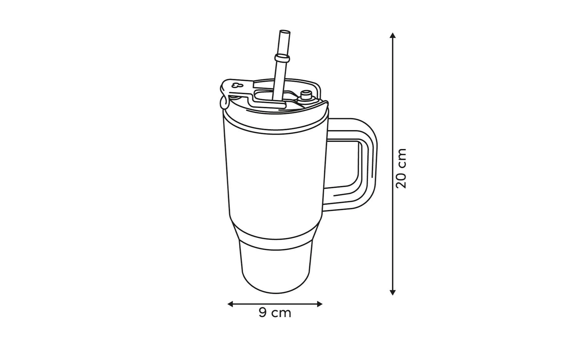 Termo šolja Alex 0,6 l sort