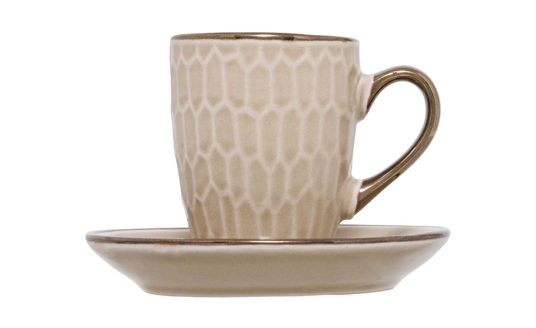Set espresso šoljica sa tacnama Ella beli