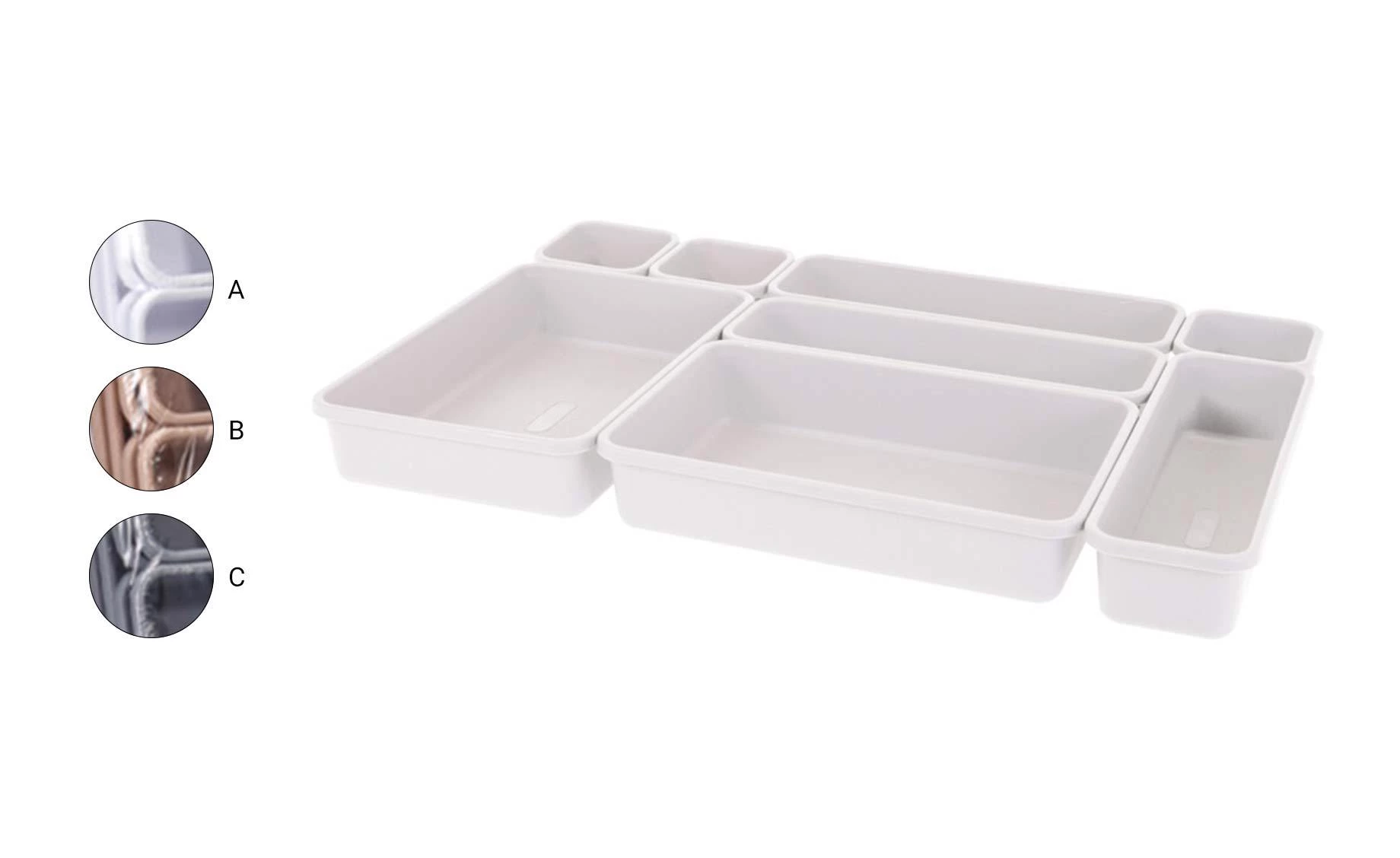 Organizator za fioku Harvest 8 kom više boja