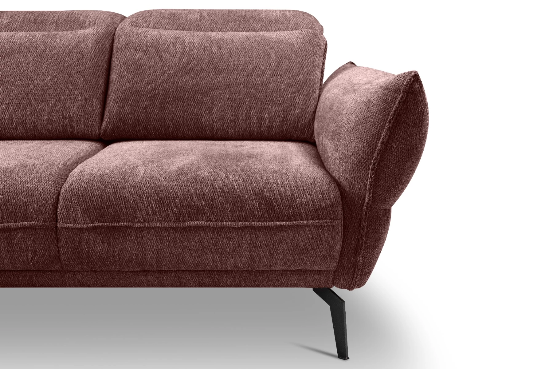 Vini ugaona garnitura sa pomičnim naslonima 265x127x88/105 cm bordo desna
