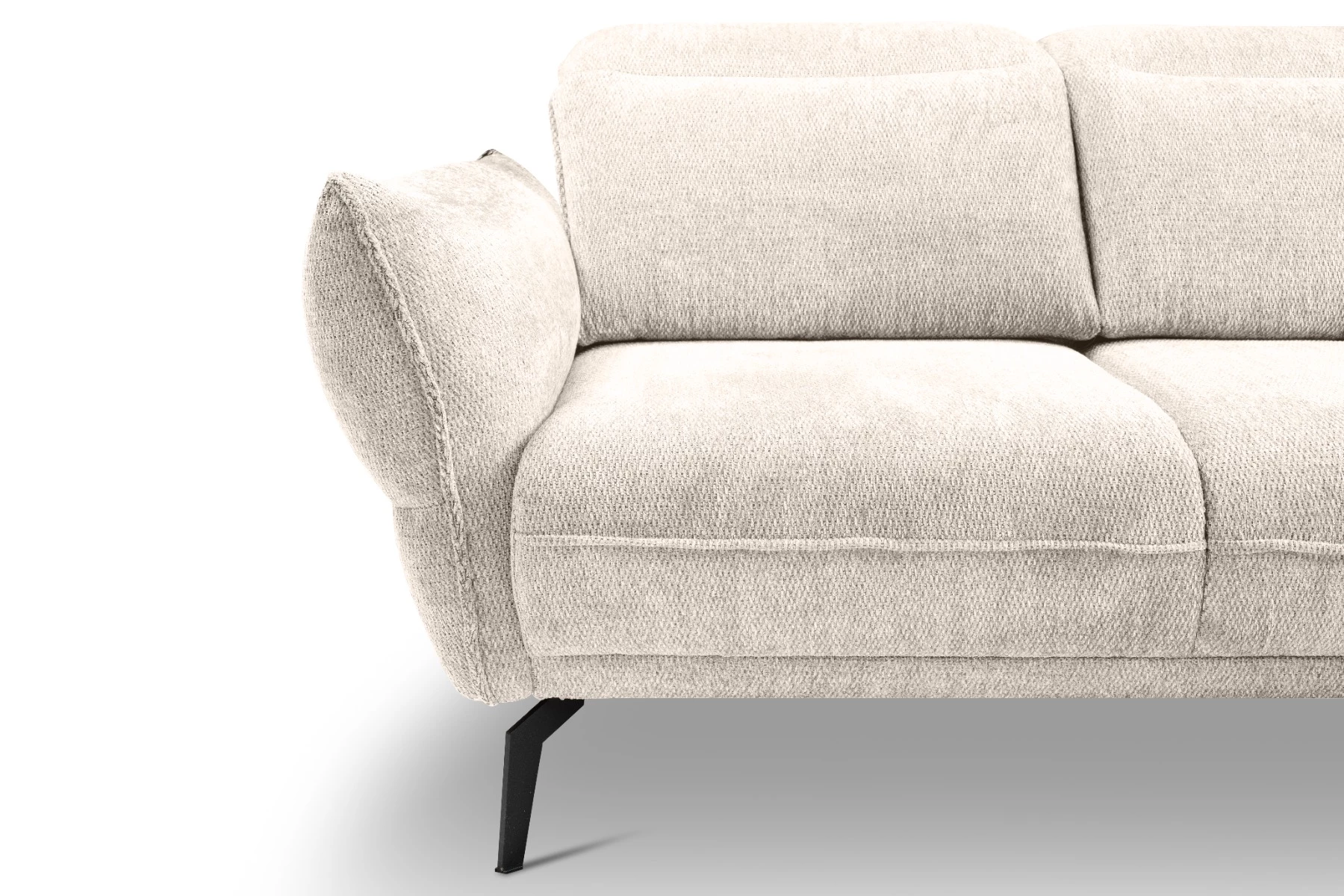 Vini kutna garnitura s pomičnim naslonima 265x127x88/105 cm bež desna