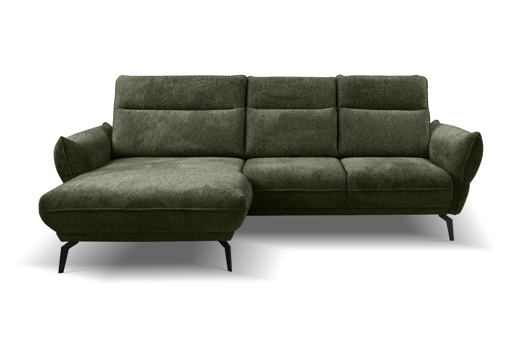 Vini ugaona garnitura sa pomičnim naslonima 265x127x88/105 cm zelena leva