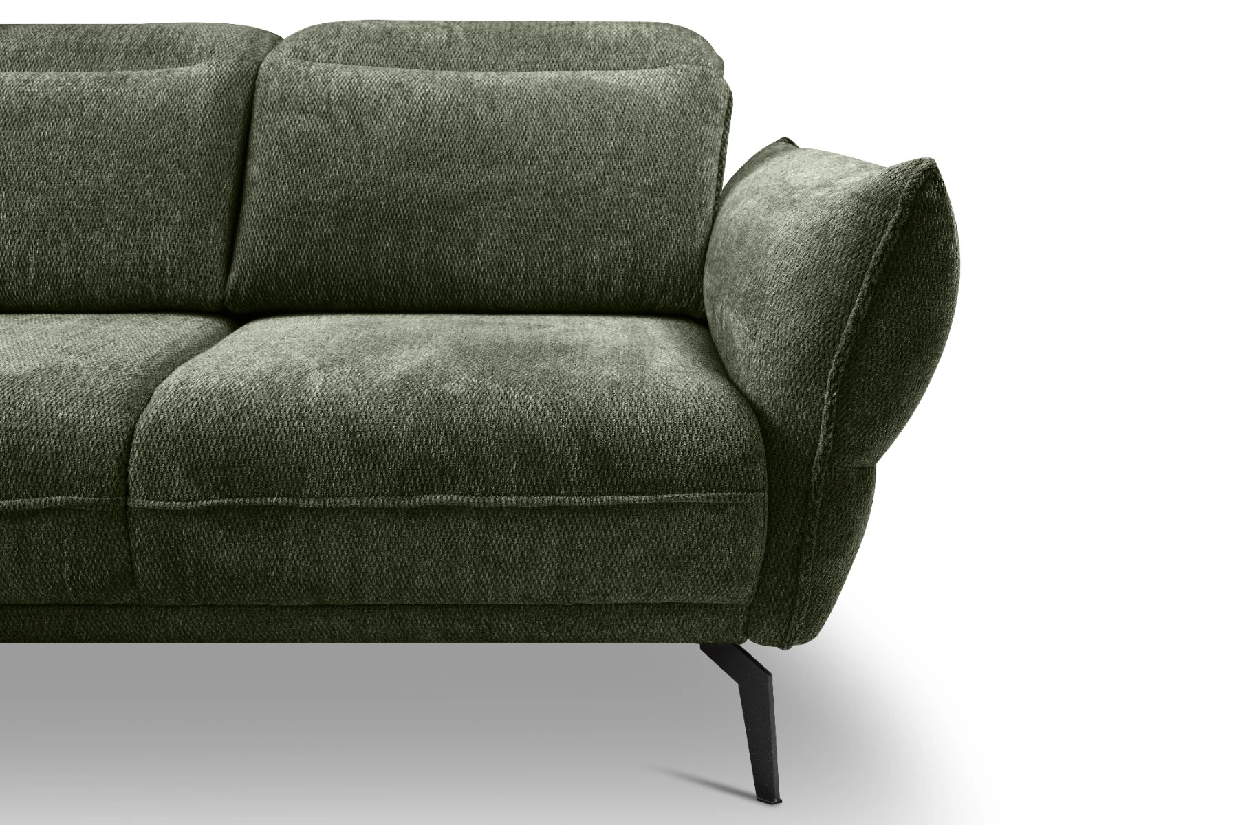 Vini ugaona garnitura sa pomičnim naslonima 265x127x88/105 cm zelena leva