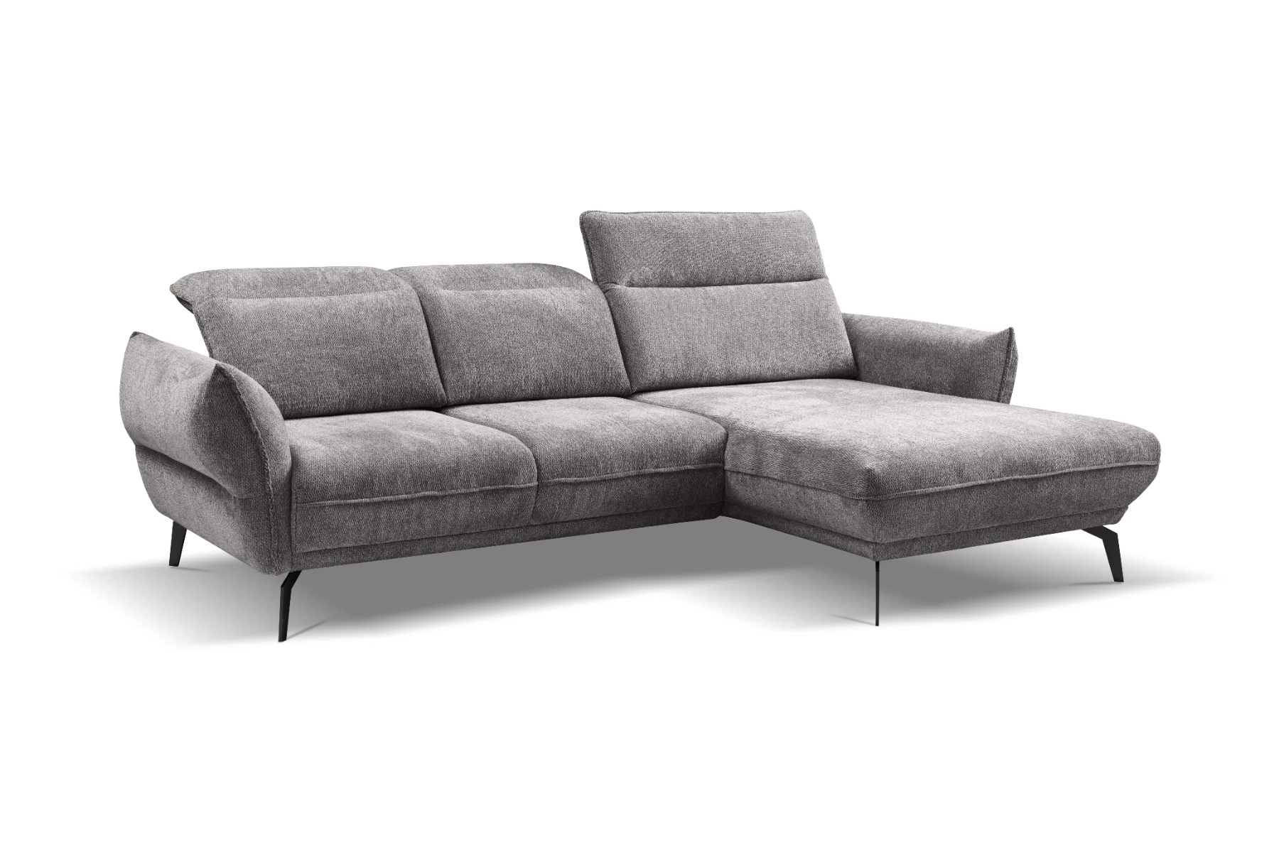 Vini ugaona garnitura sa pomičnim naslonima 265x127x88/105 cm taupe desna