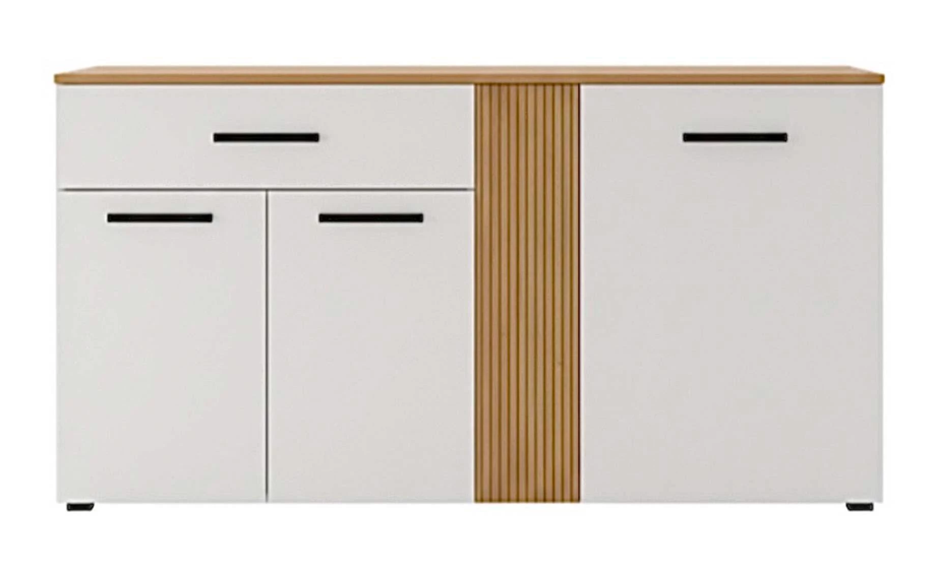Linea komoda 160x40x84 cm bela/natur