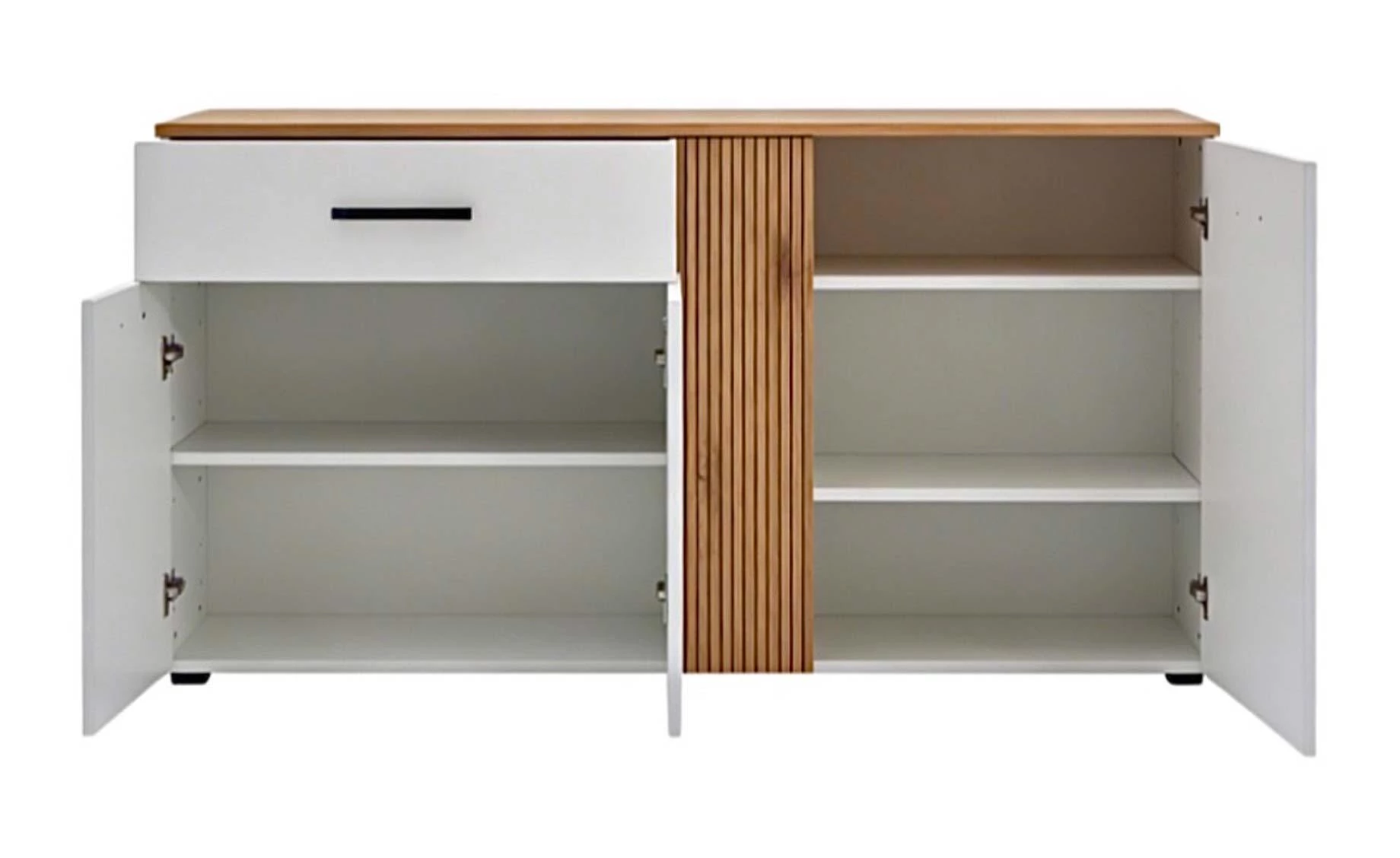 Linea komoda 160x40x84 cm bela/natur
