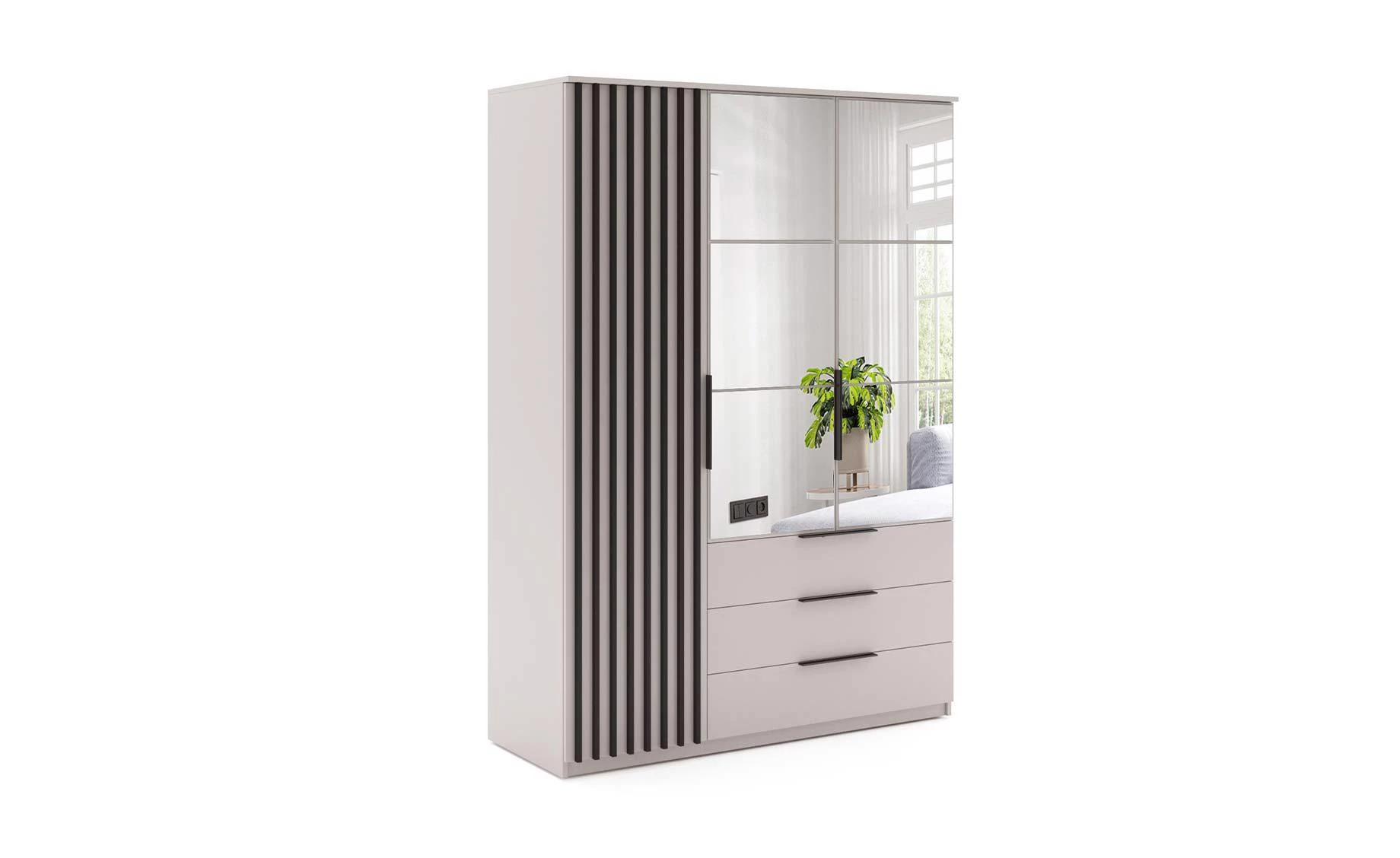 Torino otklopni garderober 150x61x215 cm kašmir