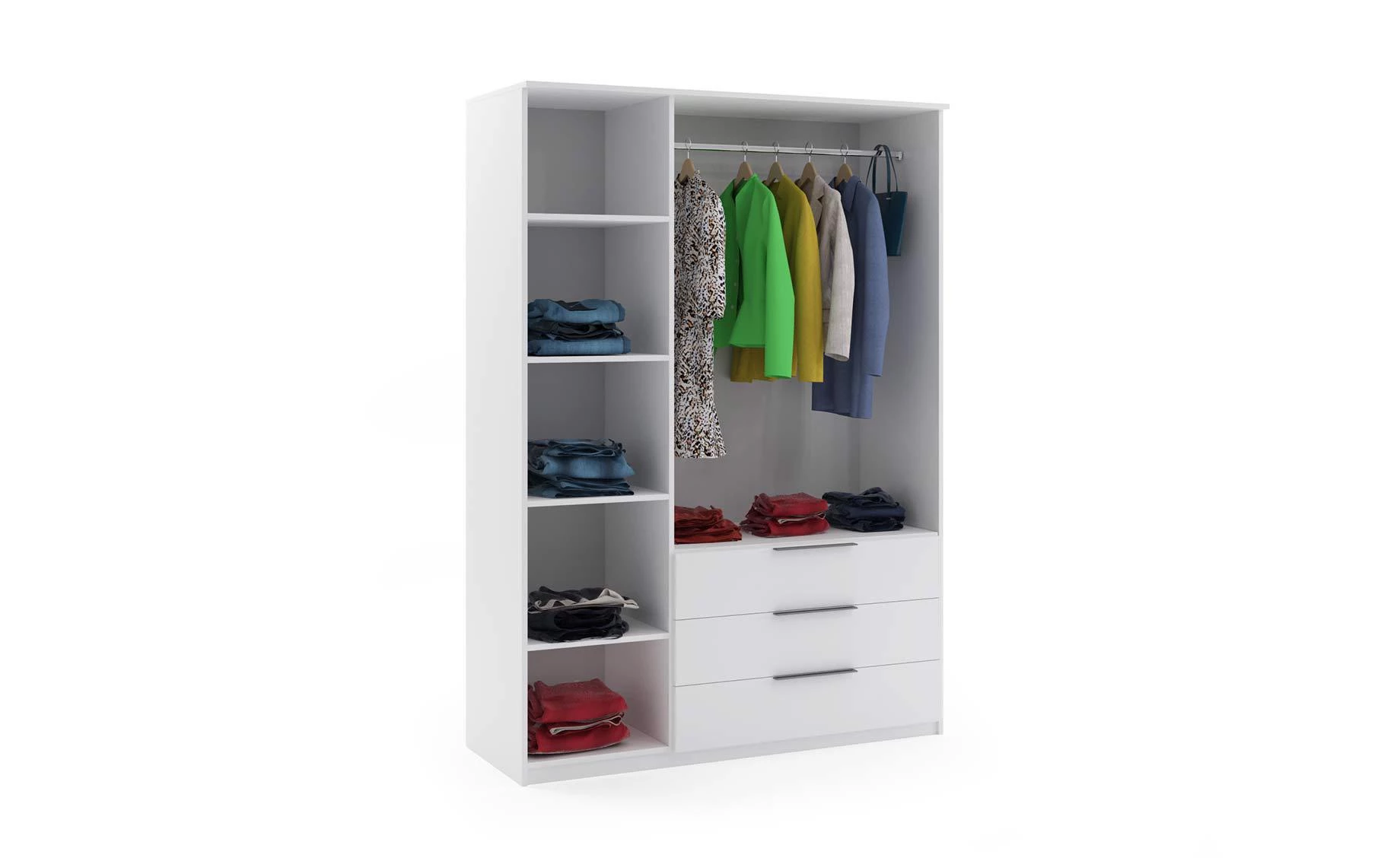 Torino otklopni garderober 150x61x215 cm kašmir