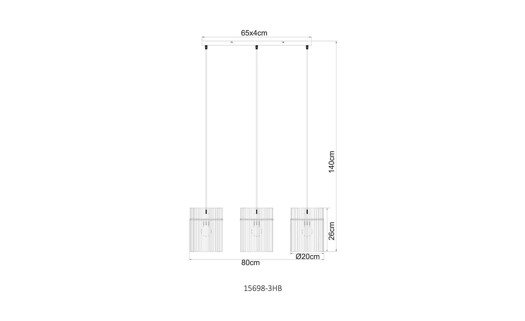 Viseća lampa Gorley Sand 3