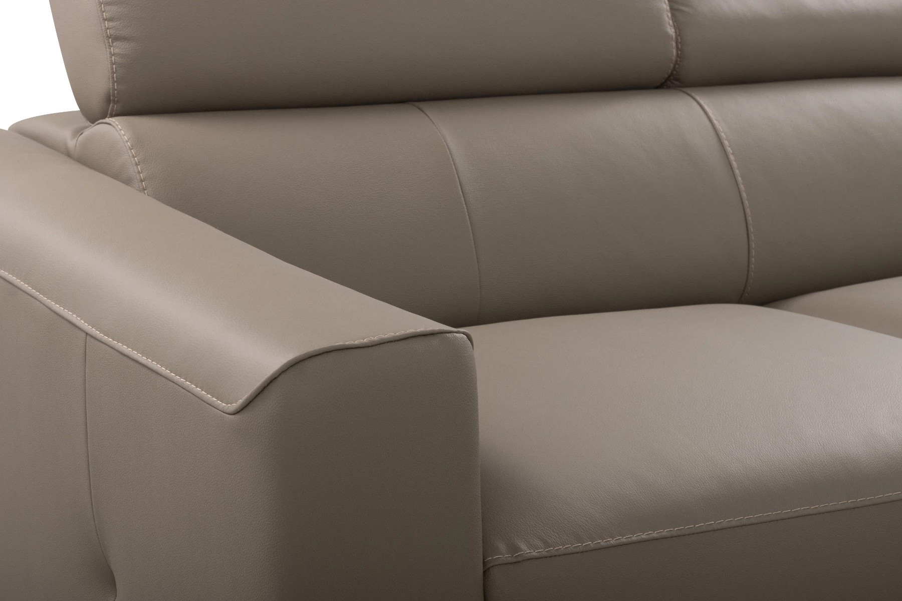 Bono ugaona garnitura sa ležajem i prostorom za odlaganje 235x179x73/97 cm taupe desna