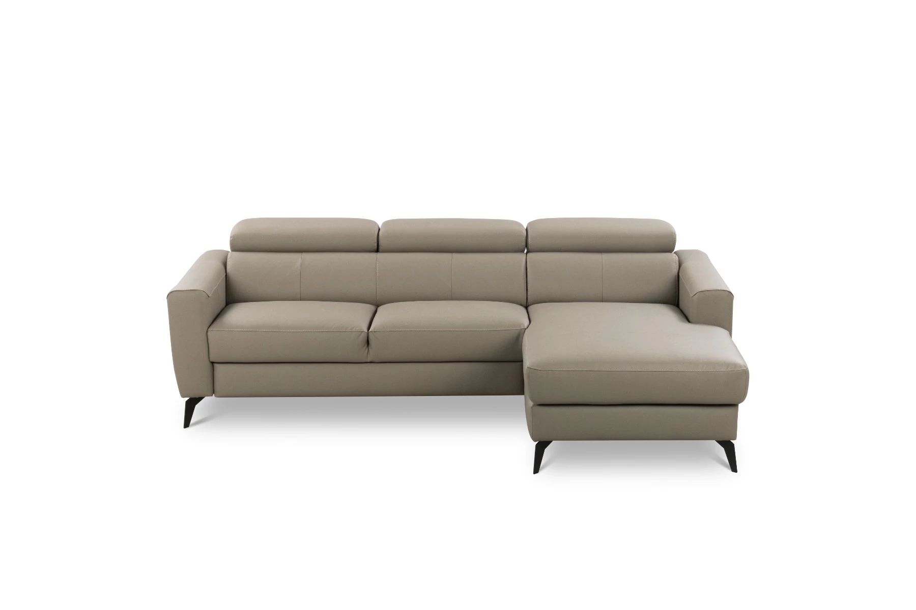Bono ugaona garnitura sa ležajem i prostorom za odlaganje 235x179x73/97 cm taupe desna