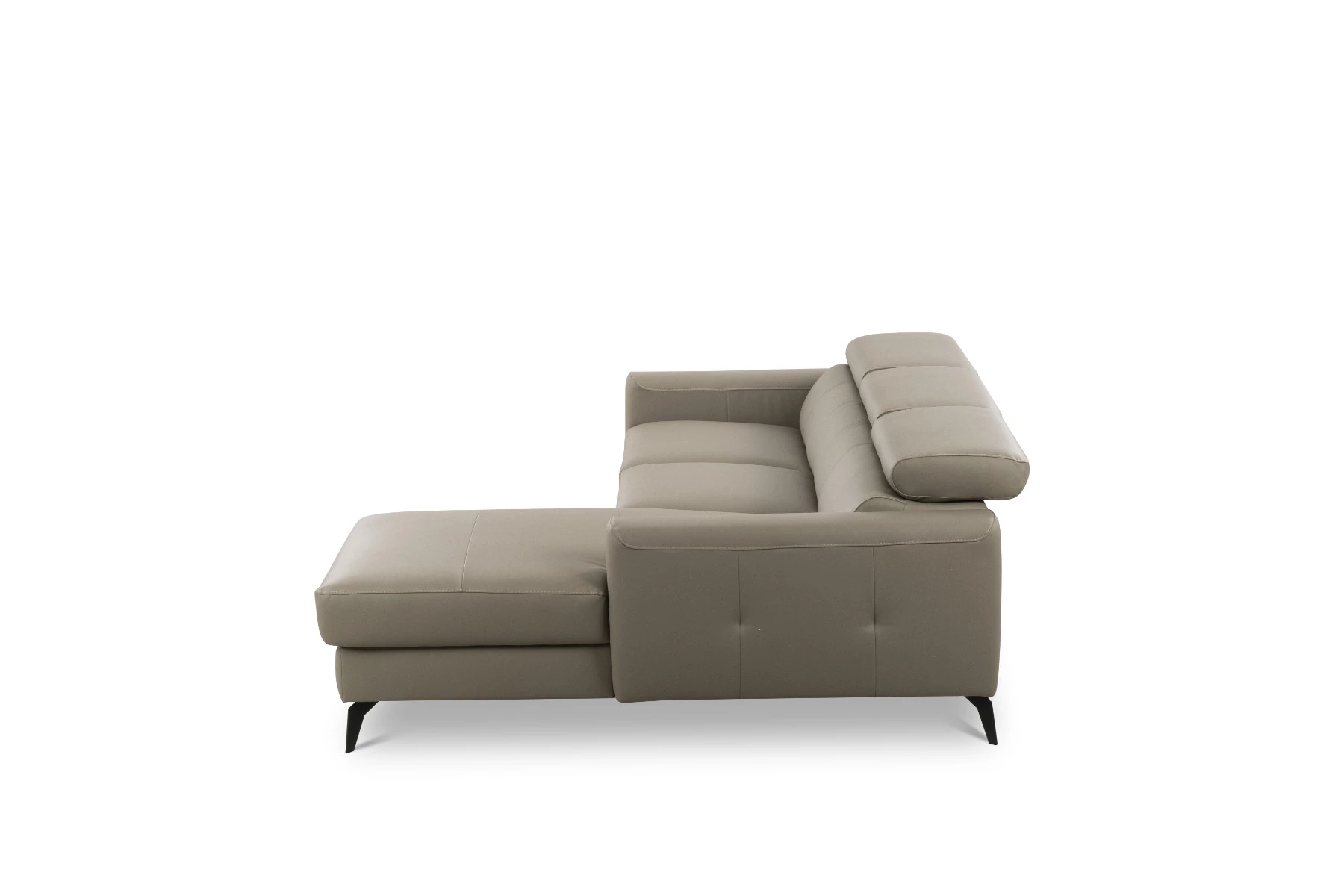 Bono ugaona garnitura sa ležajem i prostorom za odlaganje 235x179x73/97 cm taupe desna