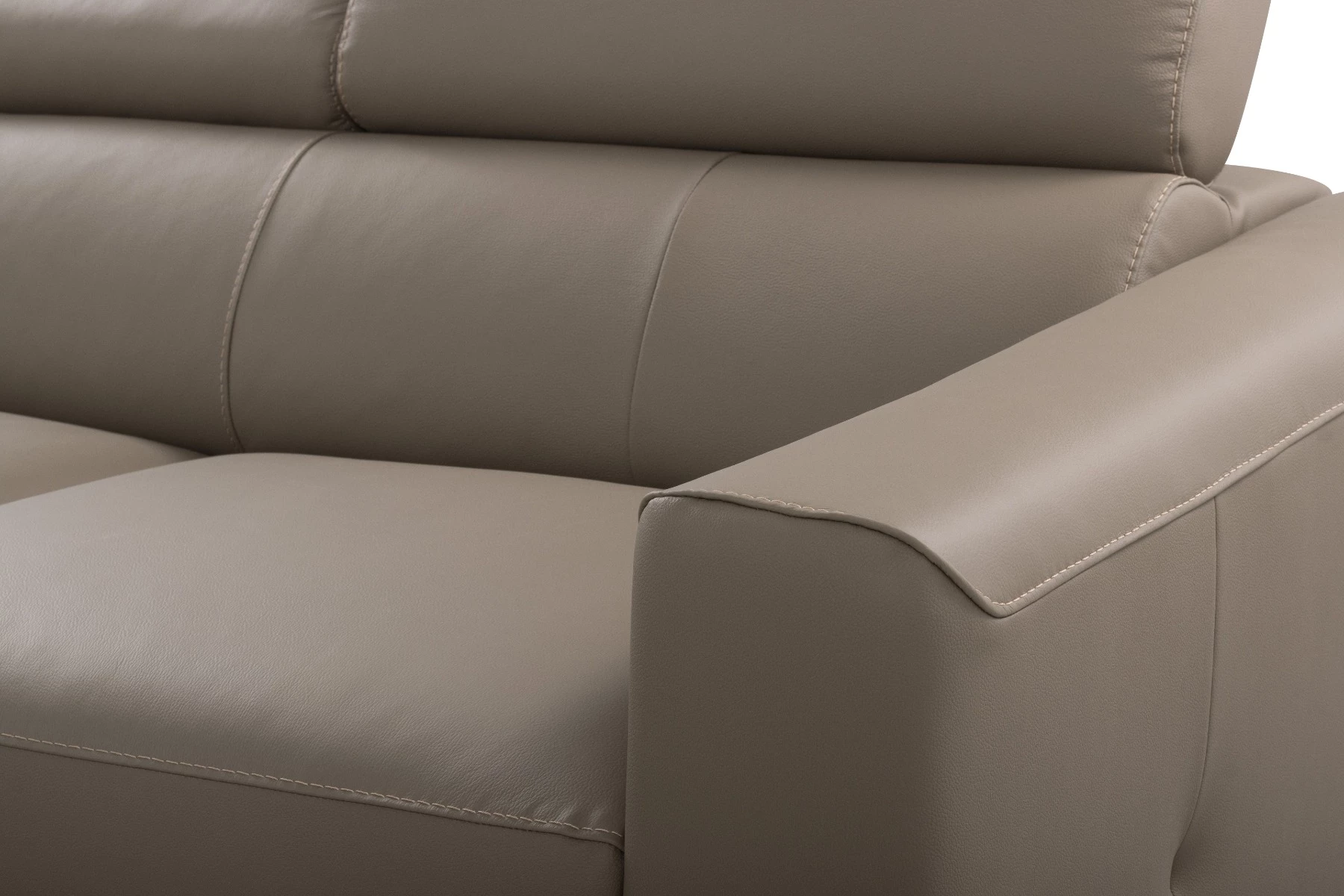 Bono ugaona garnitura sa ležajem i prostorom za odlaganje 235x179x73/97 cm taupe leva