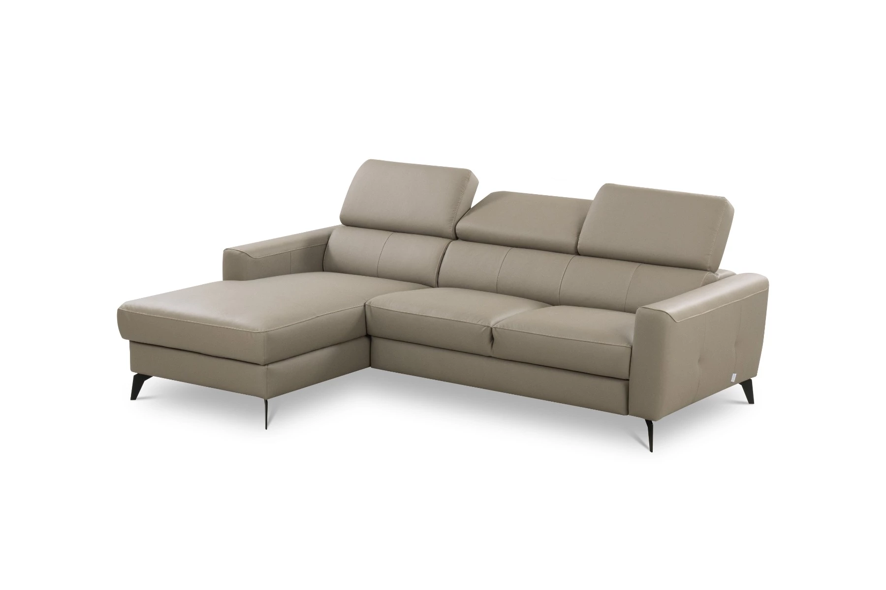 Bono ugaona garnitura sa ležajem i prostorom za odlaganje 235x179x73/97 cm taupe leva