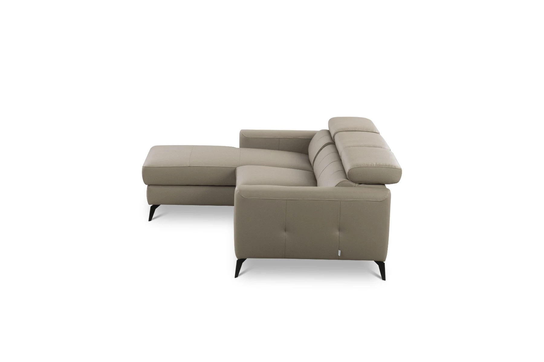 Bono ugaona garnitura sa ležajem i prostorom za odlaganje 235x179x73/97 cm taupe leva
